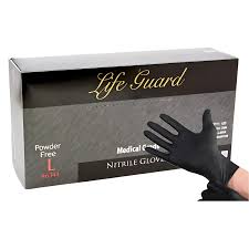 Nitrile Gloves - Black - 5.5 Mil (10/100 per Case)